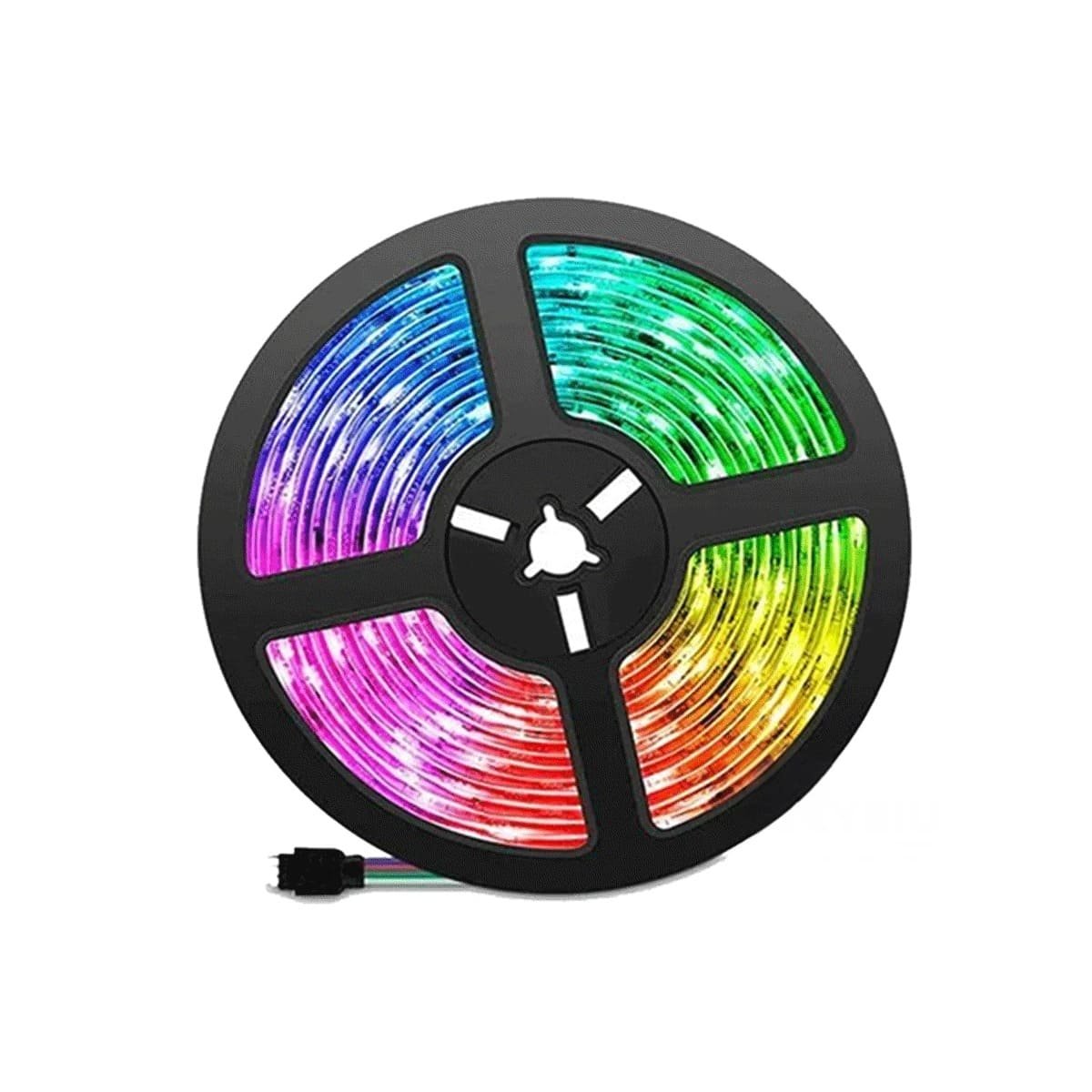 PACK4 TIRAS LED CON CONTROL PARA AMBIENTACION CASA 5MT LUZ BLANCO Y+PAPEL REGALO - 3