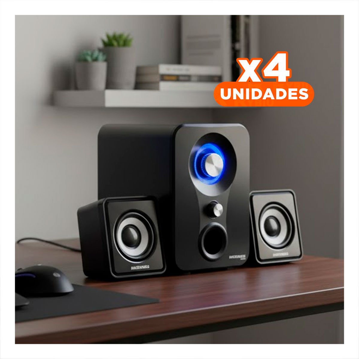 PACK4 REPRODUCTOR MODERNO NEGRO DE PLASTICO CON TECNOLOGIA DE PUNTA Y MAS Y+PAPEL REGALO - 2