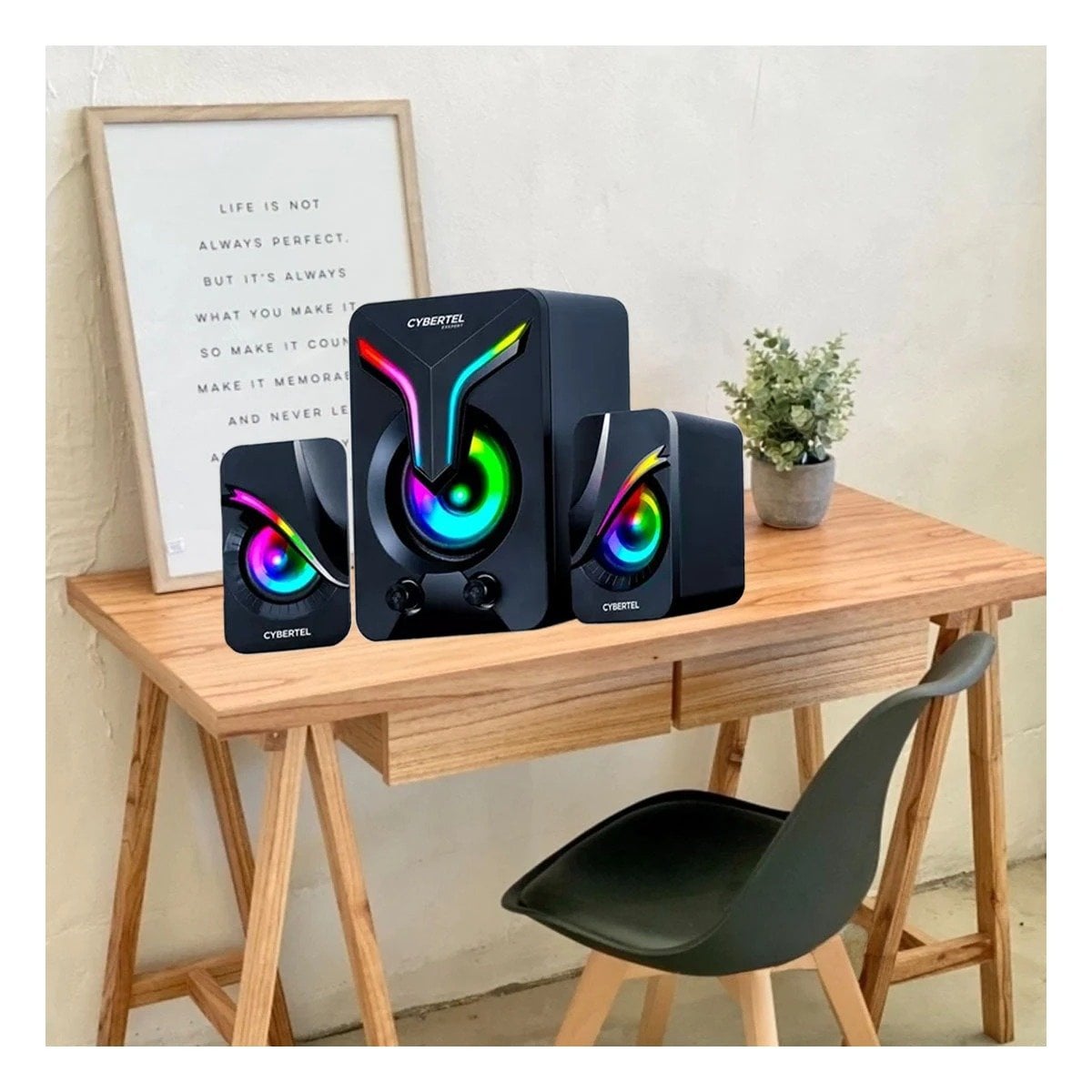 SISTEMA PORTATIL NEGRO DE PLASTICO PARA LA TECNOLOGIA DE TU CASA - 2