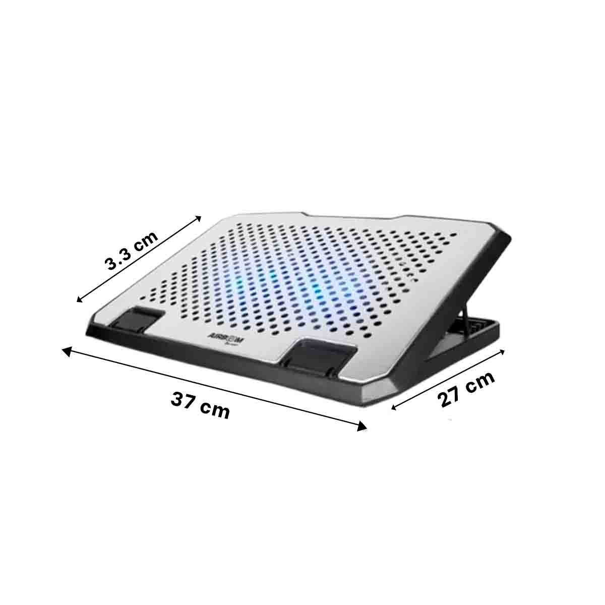 PACK4 ALMOHADILLA NEGRA BOREAL PARA LAPTOP CON BASE ESTABLE PARA LA MESA Y+REGALO STICKER - 4