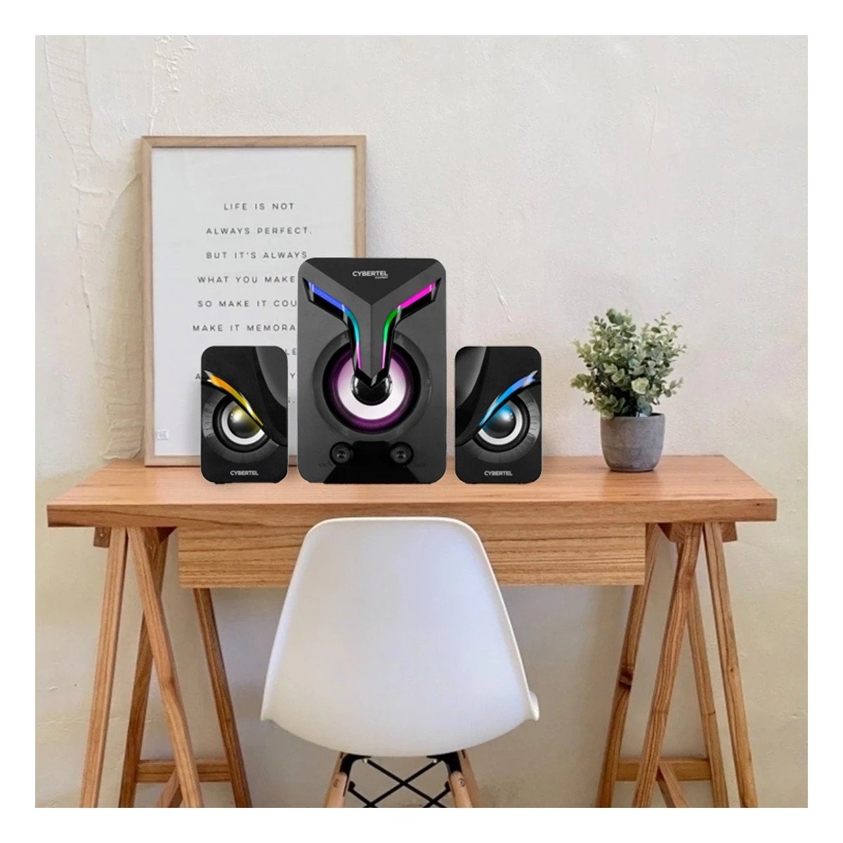 ALTAVOZ MODERNO DE PLASTICO NEGRO PARA UN AUDIO DE GRAN CALIDAD Y+PAPEL REGALO - 2