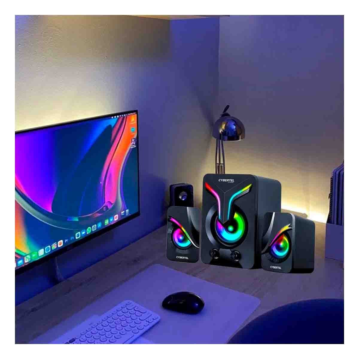 ALTAVOZ MODERNO DE PLASTICO NEGRO PARA UN AUDIO DE GRAN CALIDAD Y+PAPEL REGALO - 5