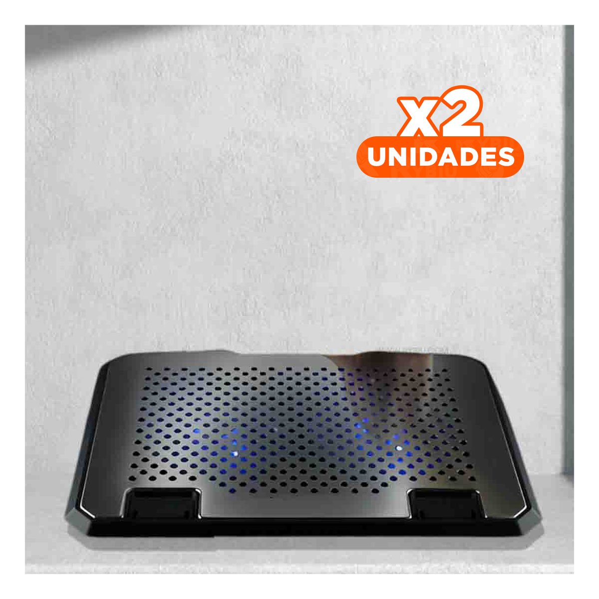 PACK2 BASE DE COLOR NEGRO BOREAL PARA COMPUTADORA PORTATIL Y TELETRABAJO Y+REGALO STICKER - 1