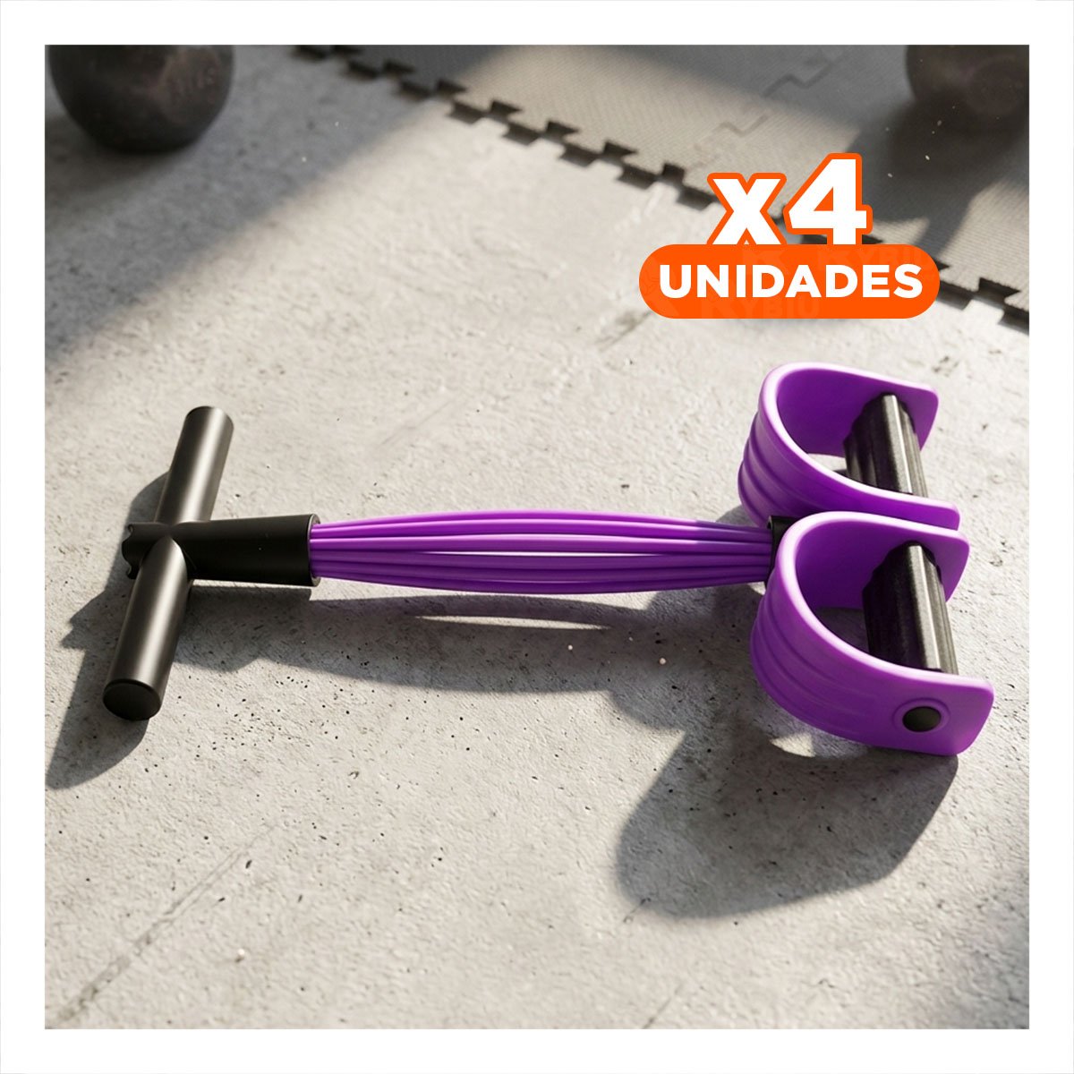 PACK4 LIGA PARA CASA CON PEDAL MORADO Y NEGRO - 1