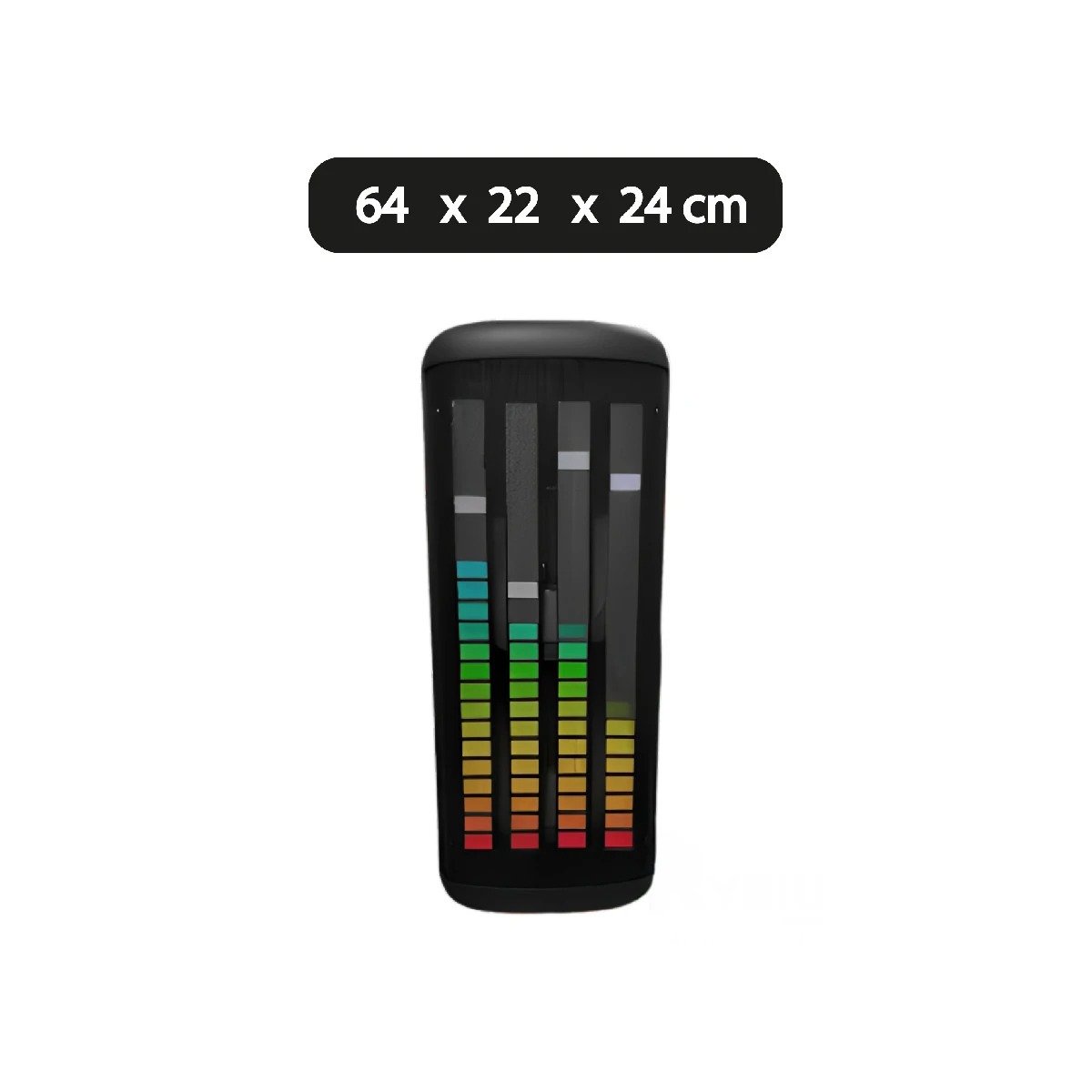 PACK2 ALTAVOZ CON CONTROL REMOTO NEGRO DE PLASTICO CON MICROFONO 8 PULGADAS Y+REGALO STICKER - 4