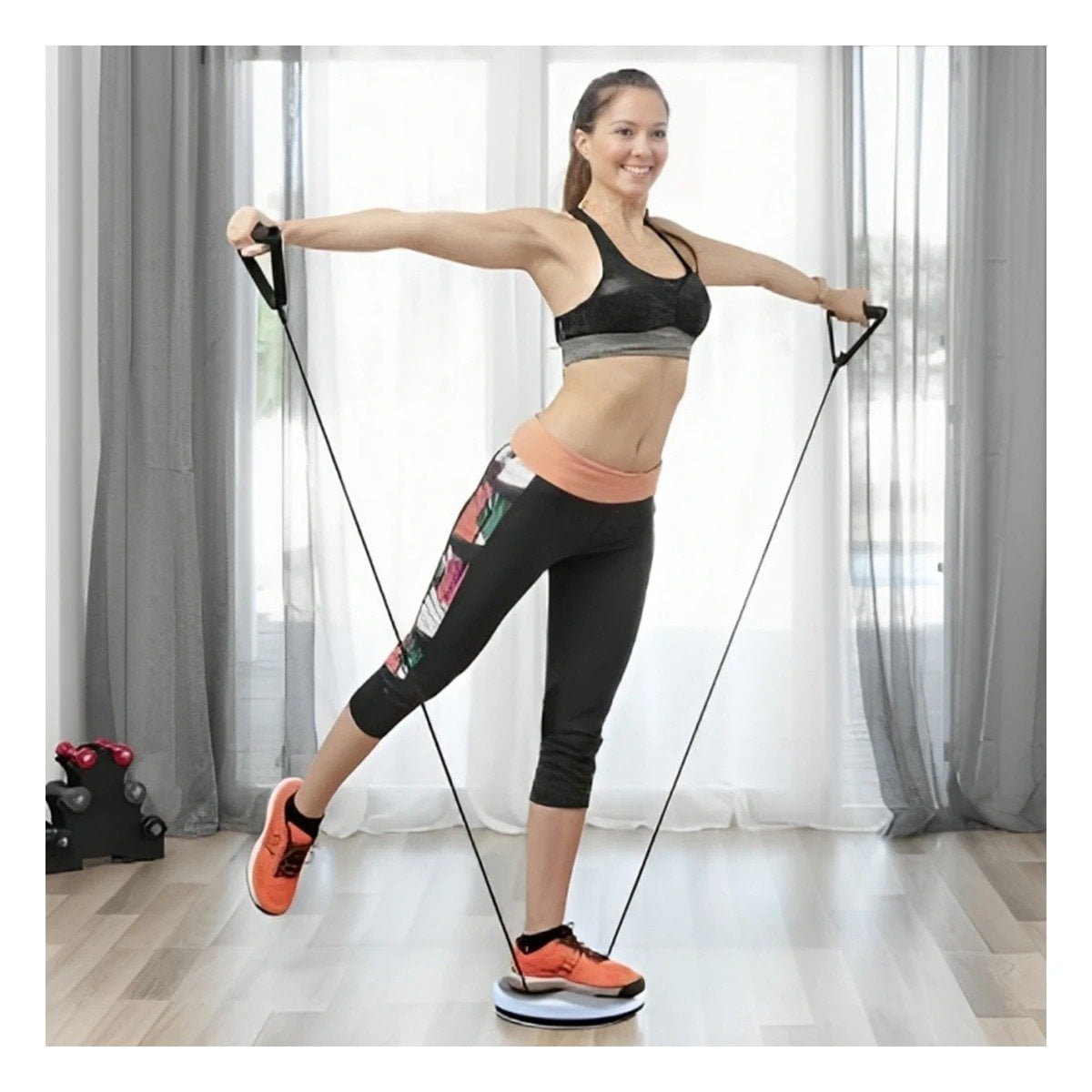 PACK6 TWISTER PARA CASA DE ABDOMEN CON LIGAS FIT PLOMO Y+PAPEL REGALO - 2