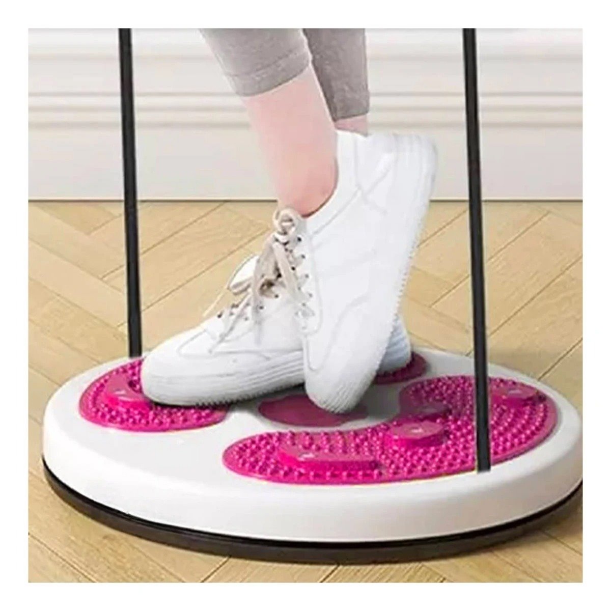 PACK4 DISCO PARA CASA DE ABDOMEN CON LIGAS FIT ROSADO - 3