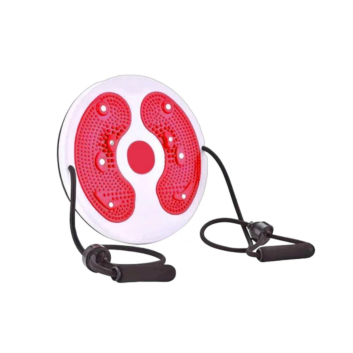 PACK6 DISCO FUNCIONAL DE ABDOMEN CON LIGAS FIT ROJO Y+REGALO STICKER - 2