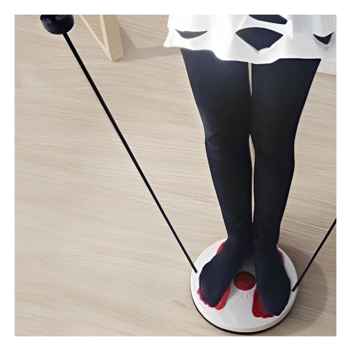 PACK6 DISCO FUNCIONAL DE ABDOMEN CON LIGAS FIT ROJO Y+REGALO STICKER - 5
