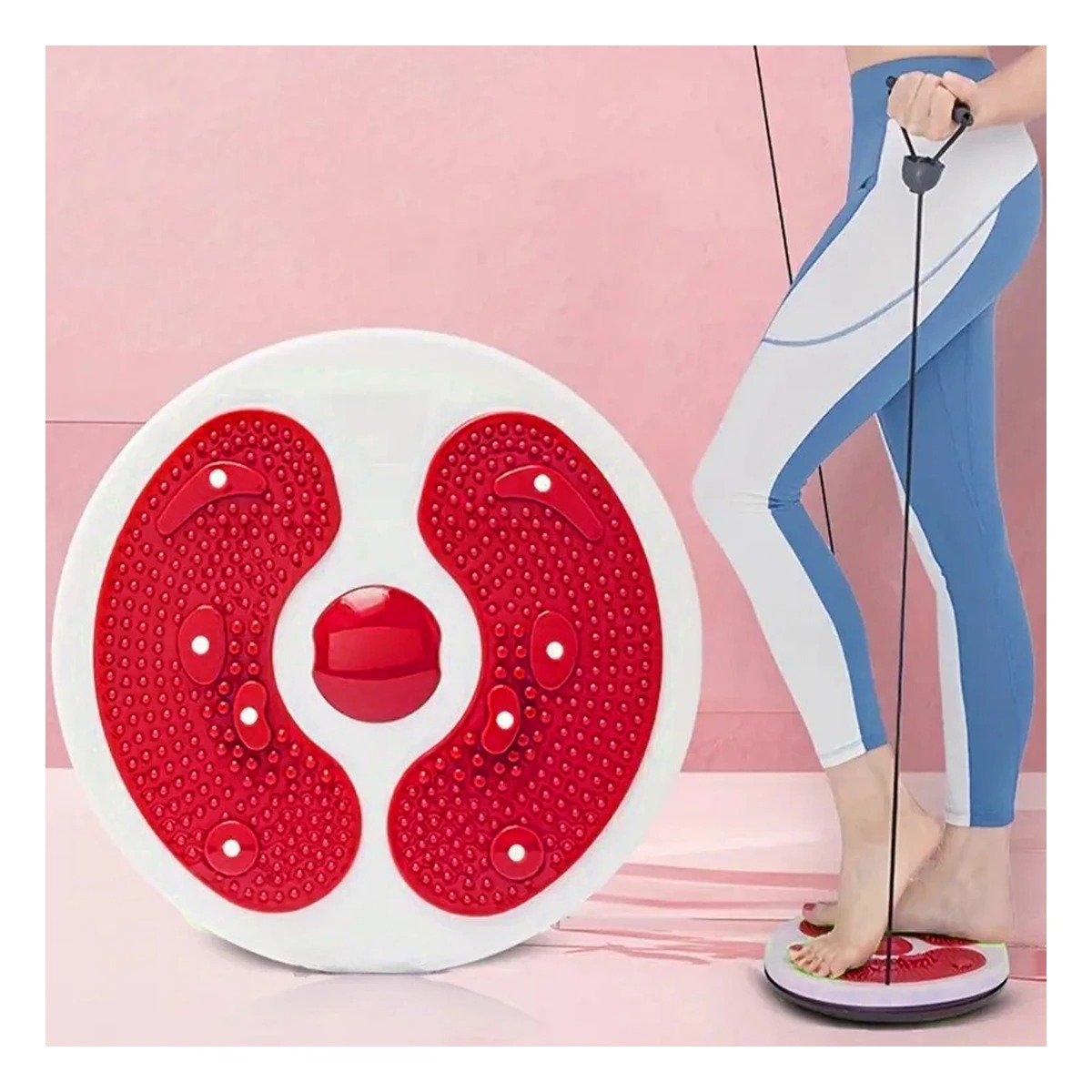 PACK6 TWISTER PARA CASA DE ABDOMEN CON LIGAS FIT ROJO Y+PAPEL REGALO - 2