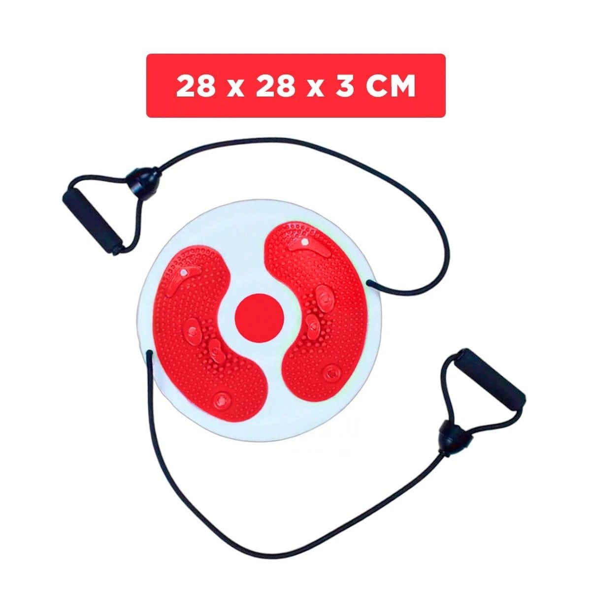 PACK6 TABLA PARA CASA DE ABDOMEN CON LIGAS FIT ROJO - 4