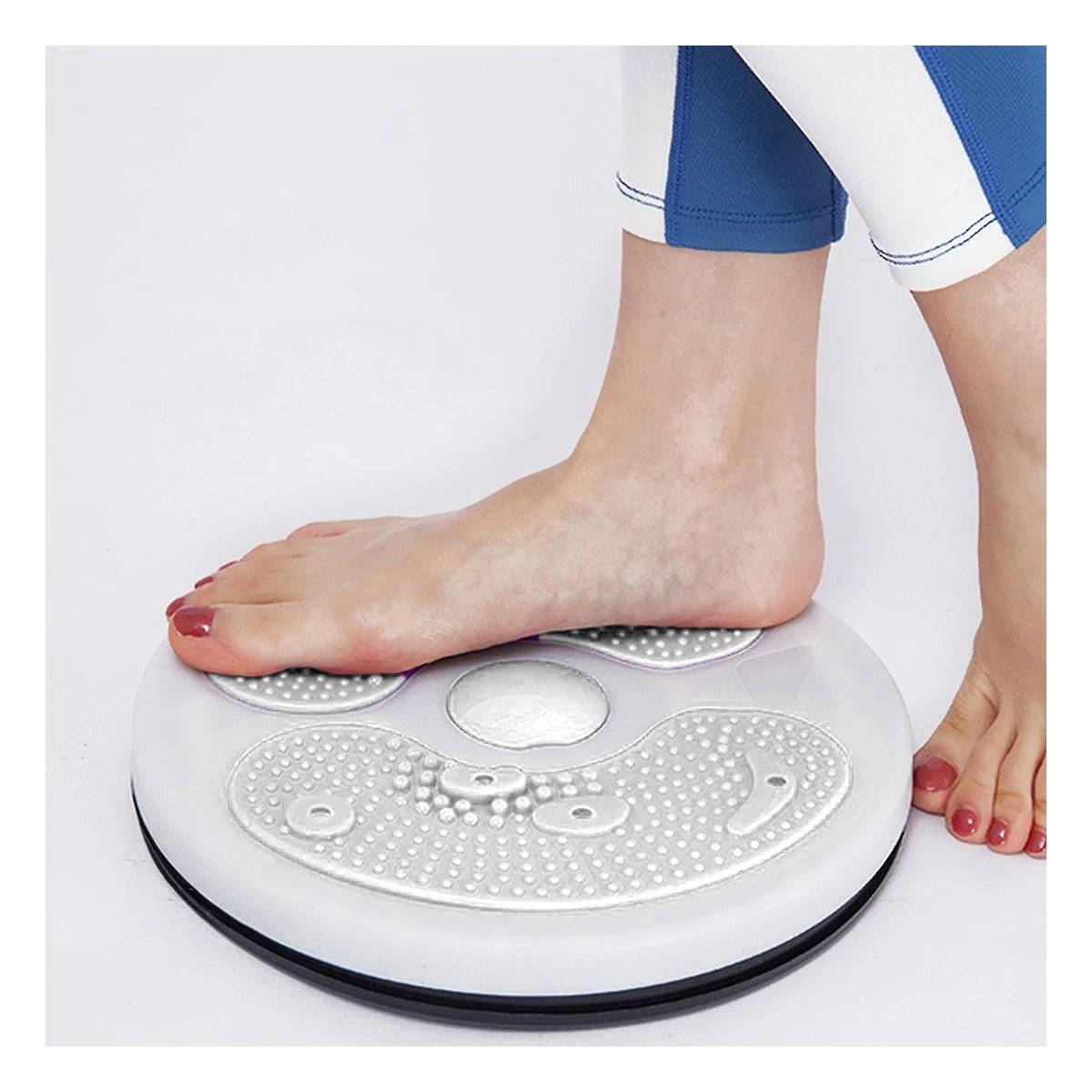 PACK6 DISCO FUNCIONAL DE ABDOMEN CON LIGAS FIT BLANCO Y+REGALO STICKER - 3