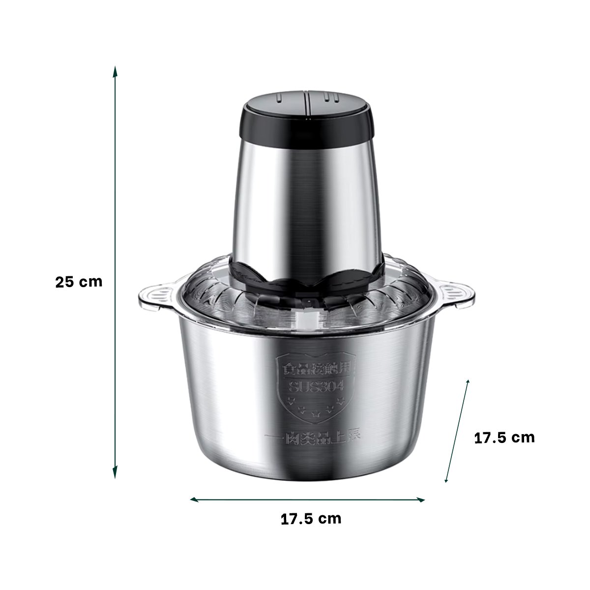 PACK2 PROCESADOR MULTIFUNCIONAL 3L PLATEADO POTENTE Y MODERNO PARA COCINA Y+PAPEL REGALO - 4