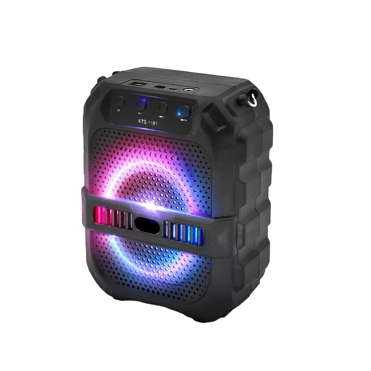 PACK6 EQUIPO CON CORREA NEGRO DE 6,5 PULGADAS DE PLASTICO PARA MUSICA Y+REGALO STICKER - 2