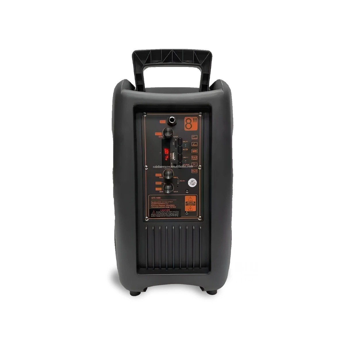 SISTEMA DE SONIDO CON LUCES LED Y MICROFONO DE OCHO PULGADAS COLOR NEGRO Y+REGALO STICKER - 3