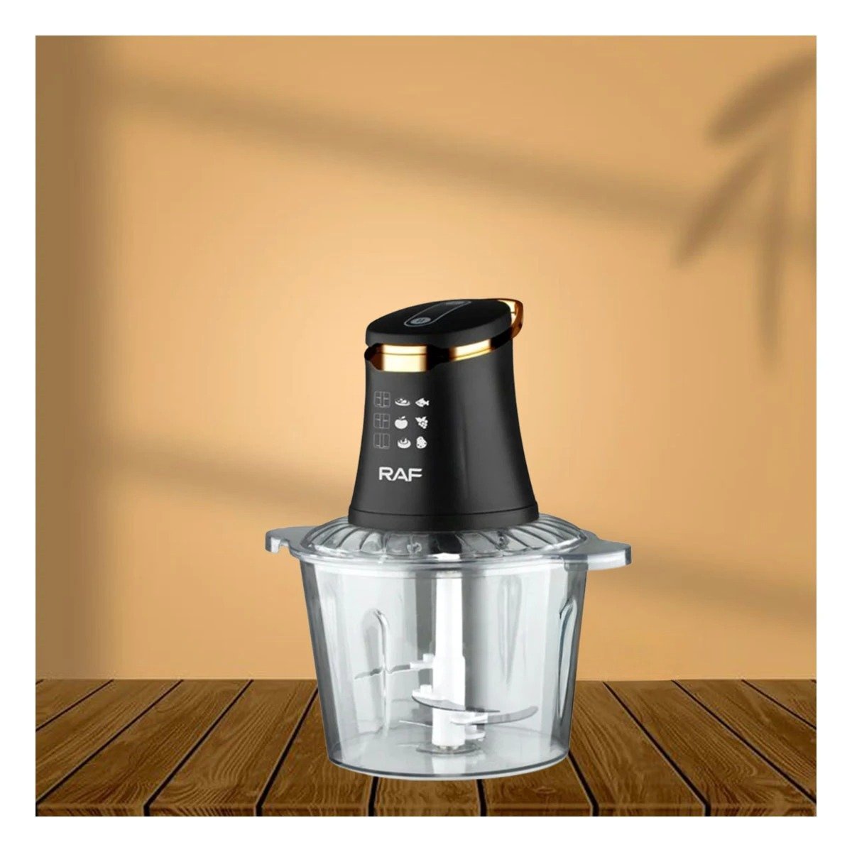 PACK6 ELECTRODOMESTICO MODERNO CON 4 CUCHILLAS NEGRO PARA COCINA - 3
