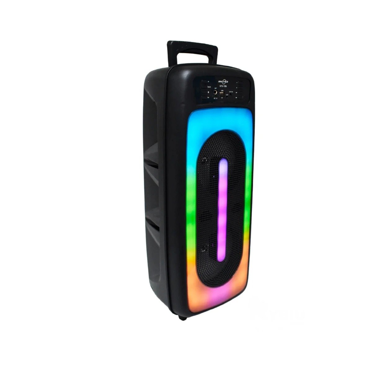 PACK2 SISTEMA DE PLASTICO CON MICROFONO Y LUCES LED NEGRO 6,5 PULG MUY ELEGANTE Y+PAPEL REGALO - 4
