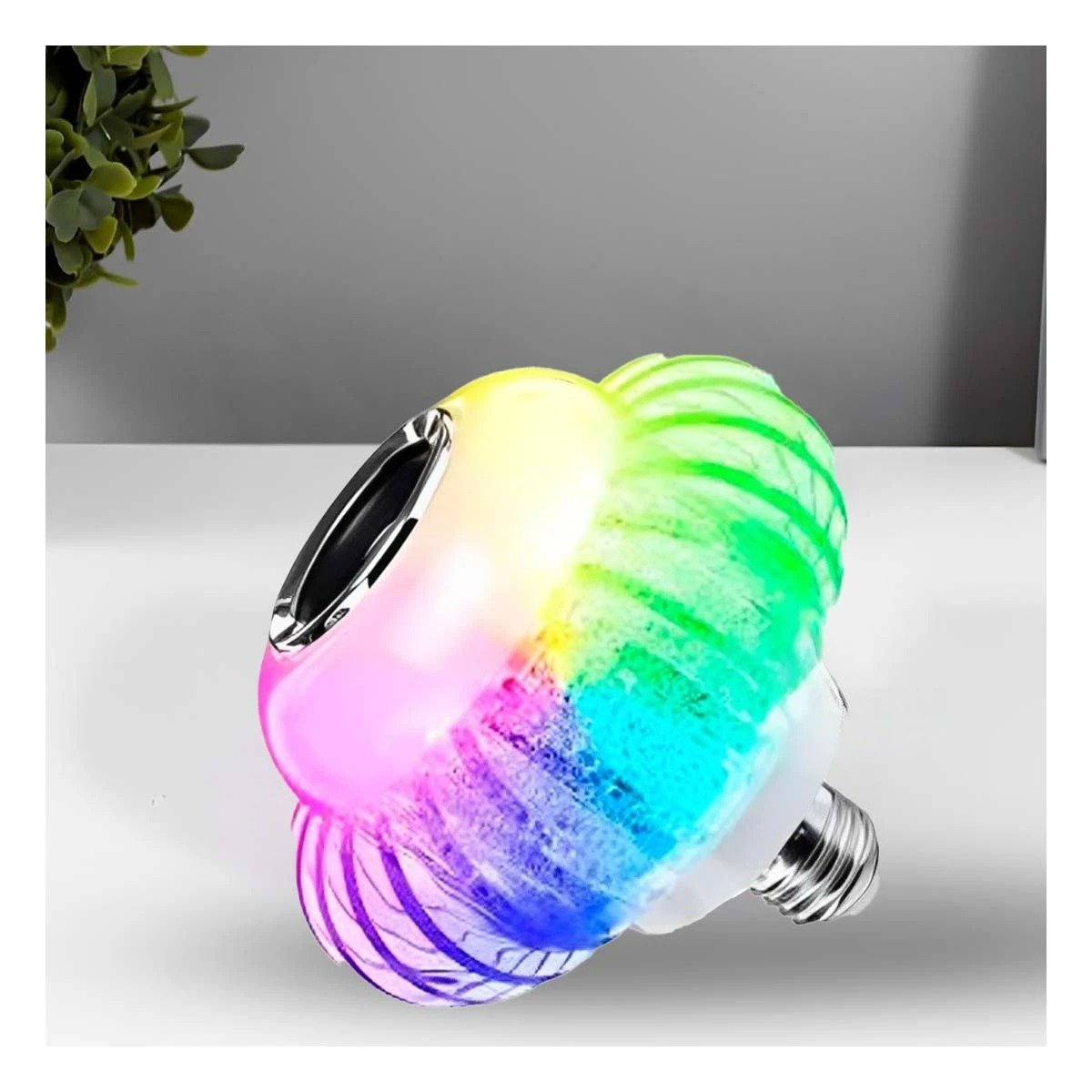 PACK4 FOCO LED BOCINA BLUETOOTH SMART MUSICAL PARA SALA Y HOGAR CON LUCES LED - 3