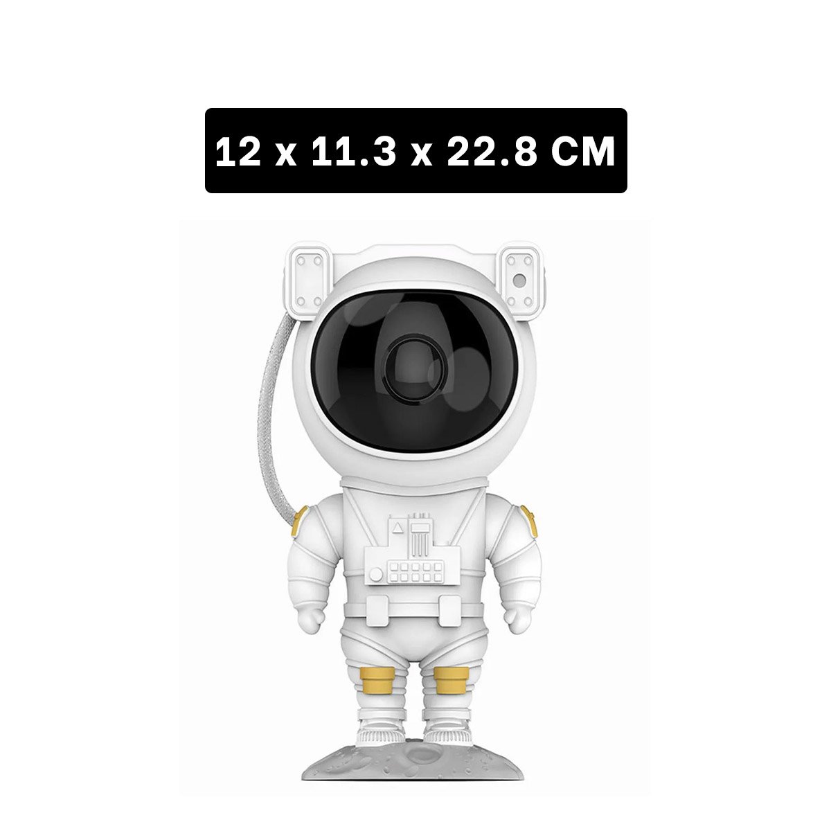 PACK4 LAMPARA ESTELAR DE ASTRONAUTA BLANCO PARA REPISA DE CASA PROYECTOR DE ABS - 2