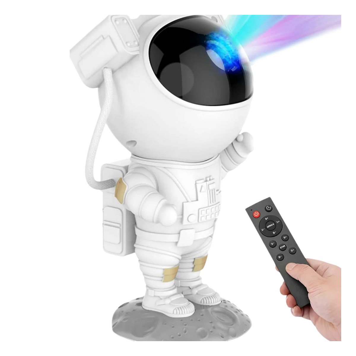 PACK4 LUZ PROYECTOR DE GALAXIAS BLANCO PARA PARED DE CASA ASTRONAUTA DE DE ABS Y+PAPEL REGALO - 3