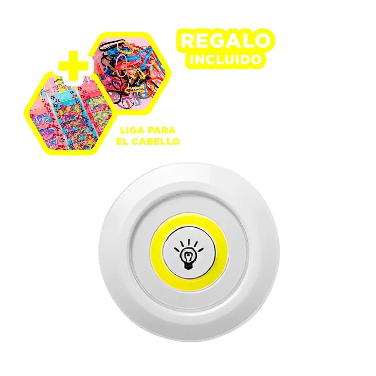 PACK12 PACK DE LUCES LED DE 3 CON CONTROL INALAMBRICO COLOR BLANCO PARA FIESTA Y CASA - 1