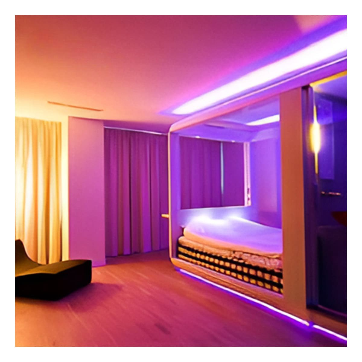 PACK6 TIRA PARA CELULAR 5M LED BLUETOOTH Y HOGAR FESTIVO Y ACOGEDOR Y+PAPEL REGALO - 2