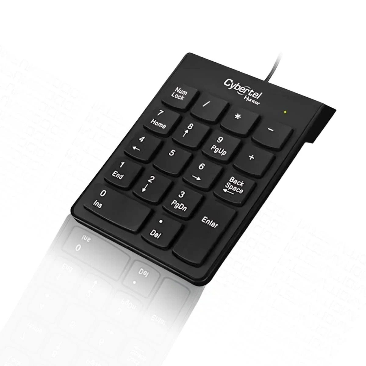 PACK4 TECLADO NUMERICO NEGRO CON NUMEROS GRANDES PARA FACIL VISUALIZACION Y+REGALO STICKER - 4