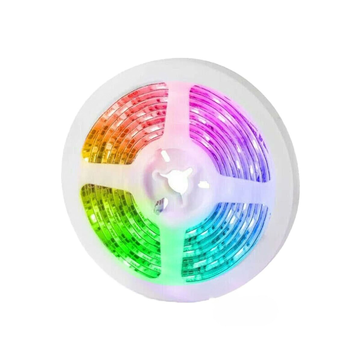PACK6 BANDAS 5M LED BLUETOOTH PARA CELULAR Y ILUMINACION MODERNA EN DORMITORIO Y+REGALO STICKER - 2