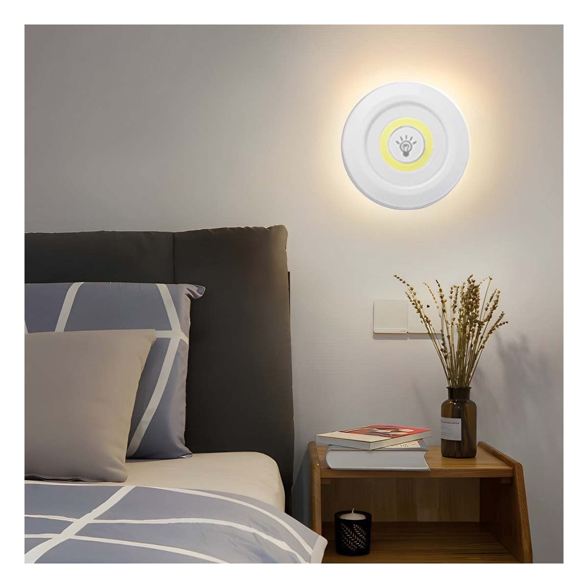 SET DE LUCES LED DE 3 CON CONTROL INALAMBRICO BLANCO PARA NAVIDAD Y FIESTA Y+POST IT - 4