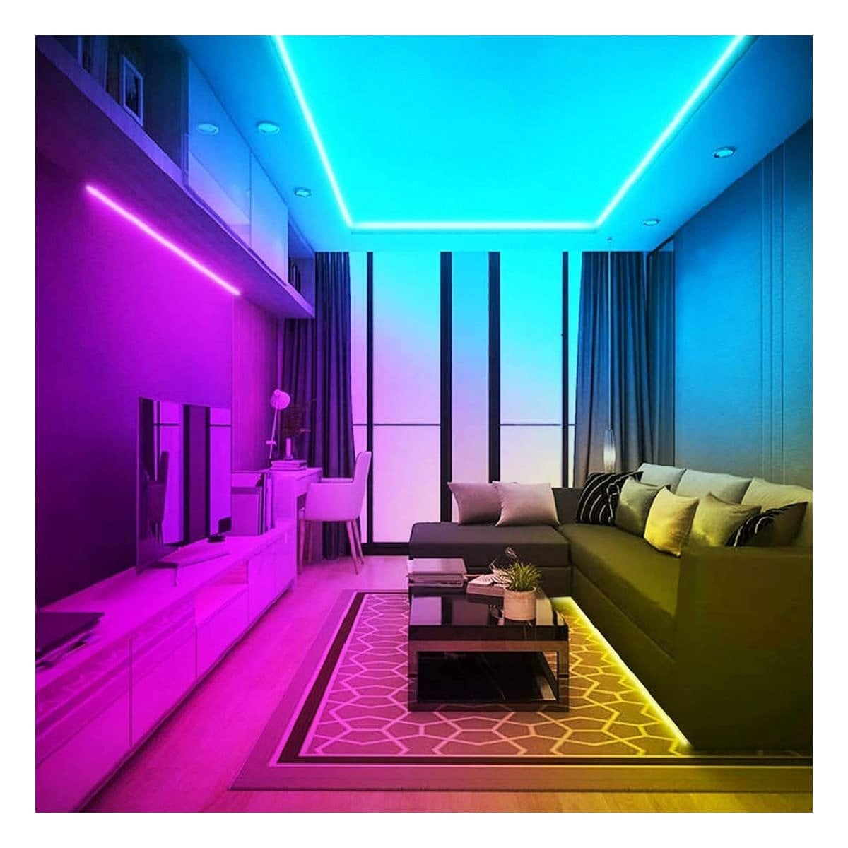 PACK2 CUERDA 5M LED BLUETOOTH PARA CELULAR Y ILUMINACION FESTIVA EN COMEDOR Y+REGALO STICKER - 3