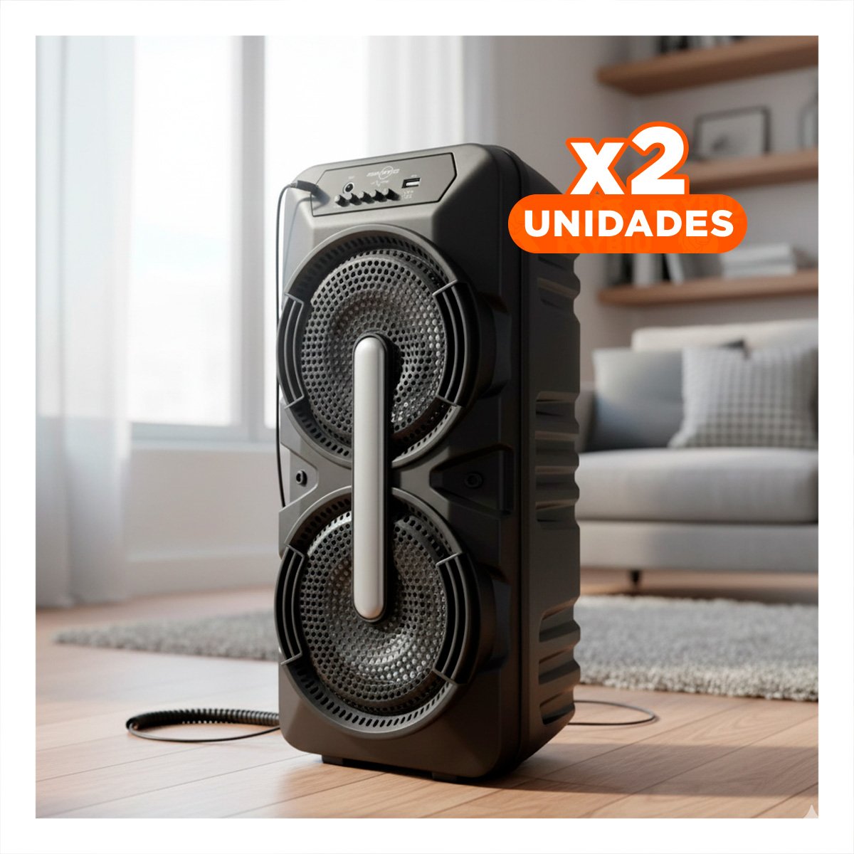 PACK2 EQUIPO PORTATIL NEGRO 8 PULGADAS CON MICROFONO Y SONIDO ESTEREO Y+REGALO STICKER - 1