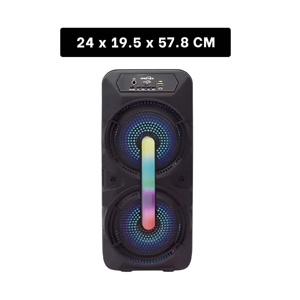 PACK4 ALTAVOZ MOVIL COLOR NEGRO 8 PULGADAS CON MICROFONO Y SONIDO PROFESIONAL Y+PAPEL REGALO - 4