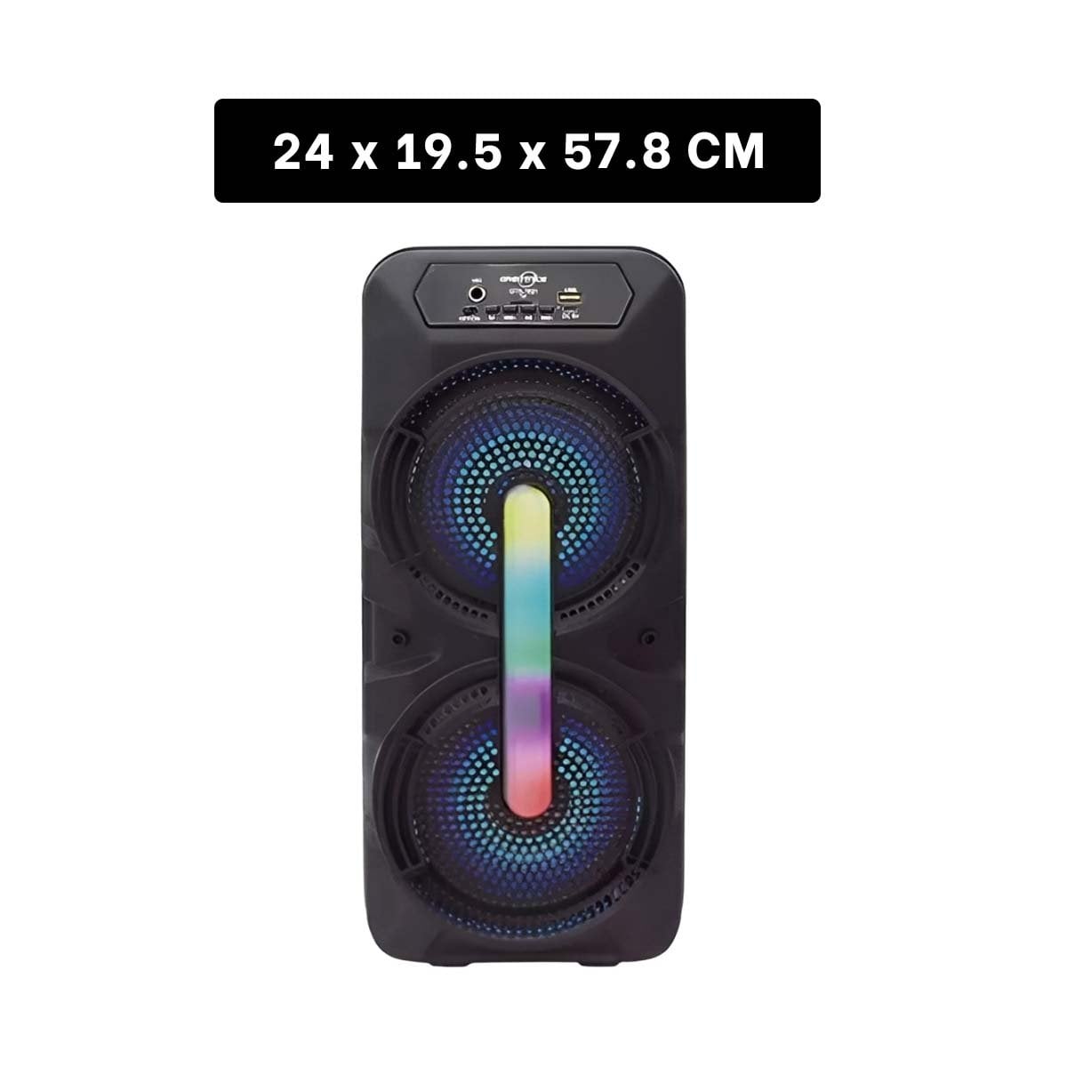 EQUIPO DE AUDIO NEGRO 8 PULGADAS CON MICROFONO Y SONIDO POTENTE Y+LIGAS REGALO - 4