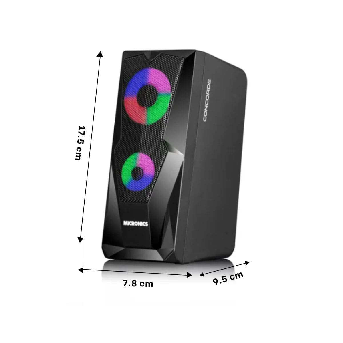 PACK2 ALTAVOZ DE COLOR NEGRO CON BOTONES DE CONTROL Y SONIDO Y+PAPEL REGALO - 4