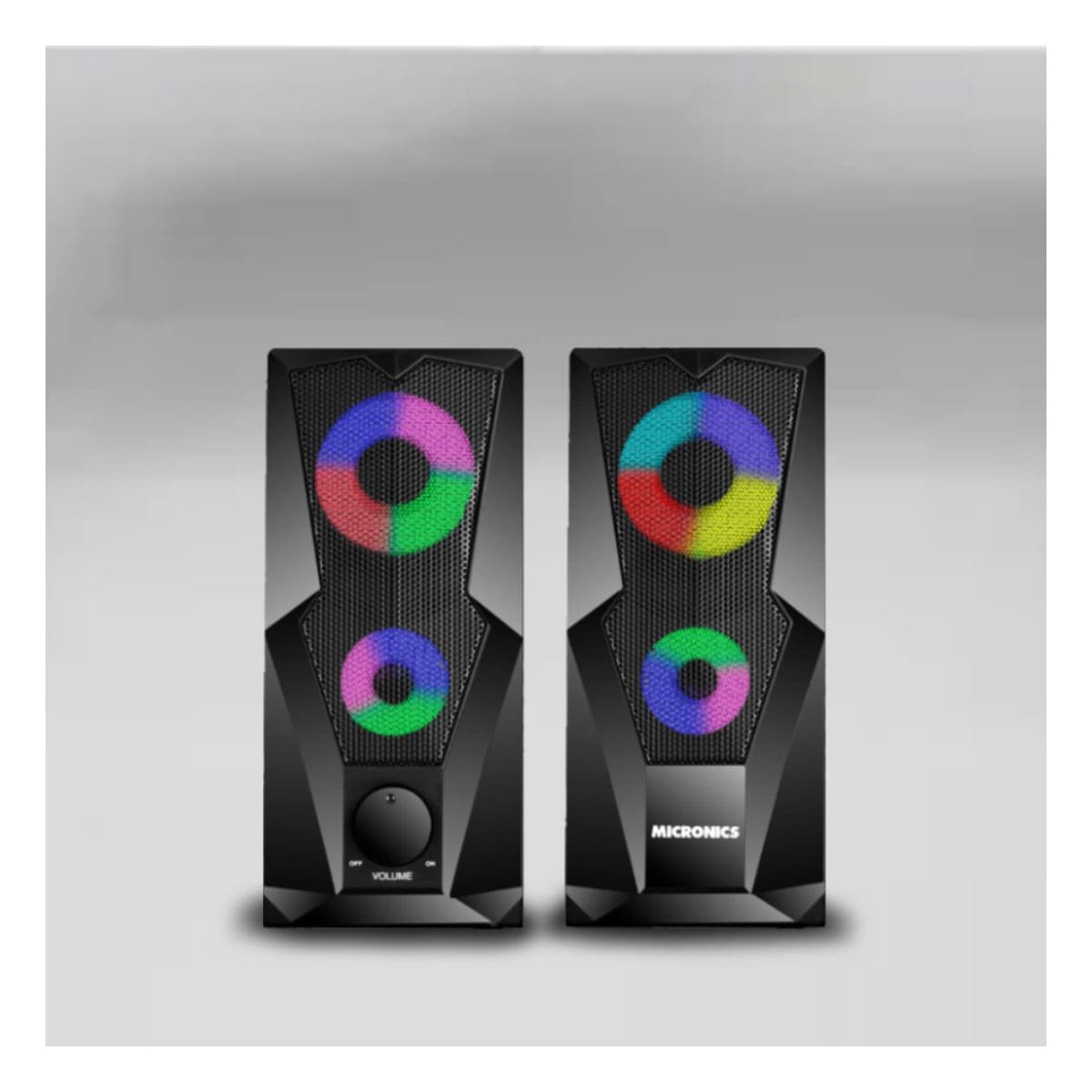 PACK2 ALTAVOZ DE COLOR NEGRO CON BOTONES DE CONTROL Y SONIDO Y+PAPEL REGALO - 5
