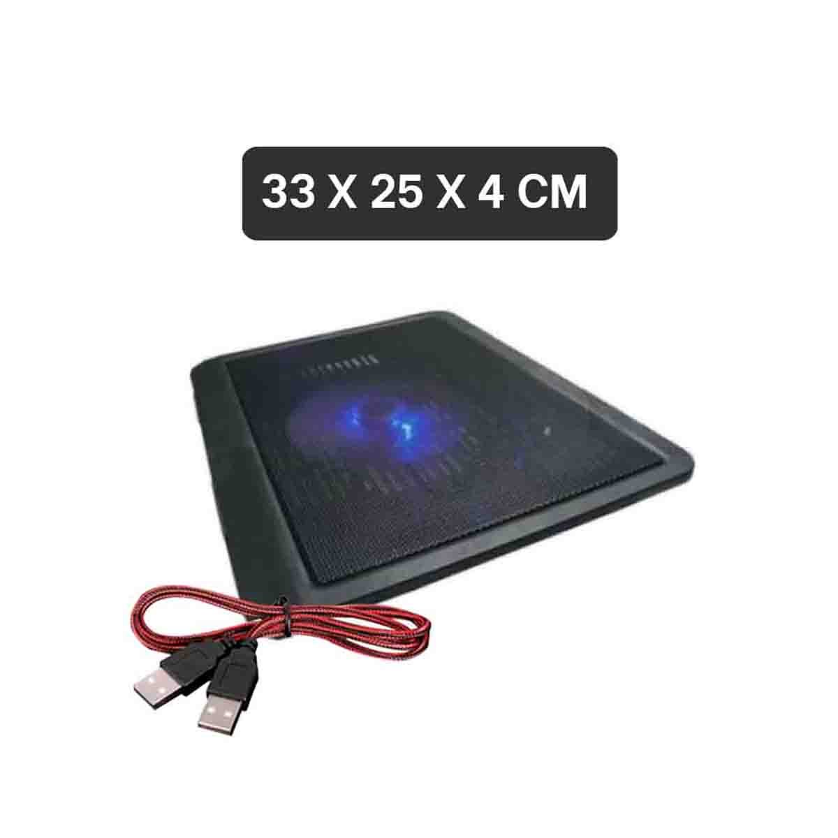 PACK6 SOPORTE PARA LAPTOP COOLER CRUISER NEGRO CON ILUMINACION AZUL PARA EL JUEGO - 4