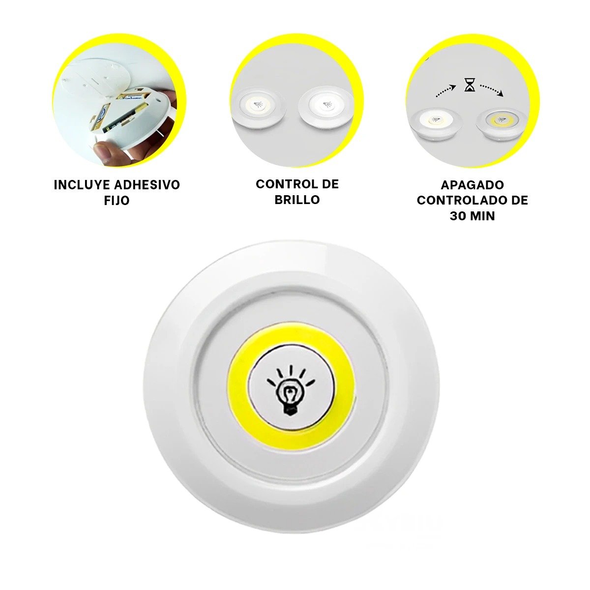 PACK6 KIT DE LUCES LED DE 3 COLOR BLANCO CON CONTROL INALAMBRICO PARA NAVIDAD Y+PAPEL REGALO - 2