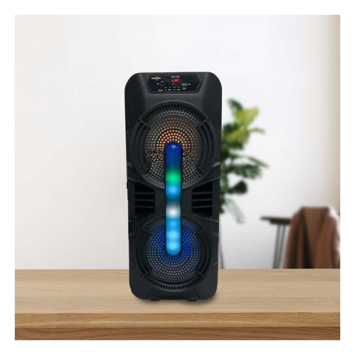 PACK2 ALTAVOZ INALAMBRICO NEGRO 8 PULGADAS CON MICROFONO Y SONIDO NITIDO - 2