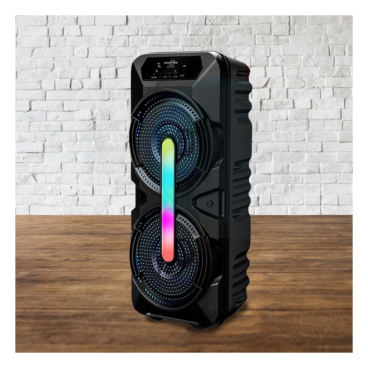 ALTAVOZ PORTATIL NEGRO 8 PULGADAS CON MICROFONO Y BATERIA DURADERA Y+PAPEL REGALO - 5