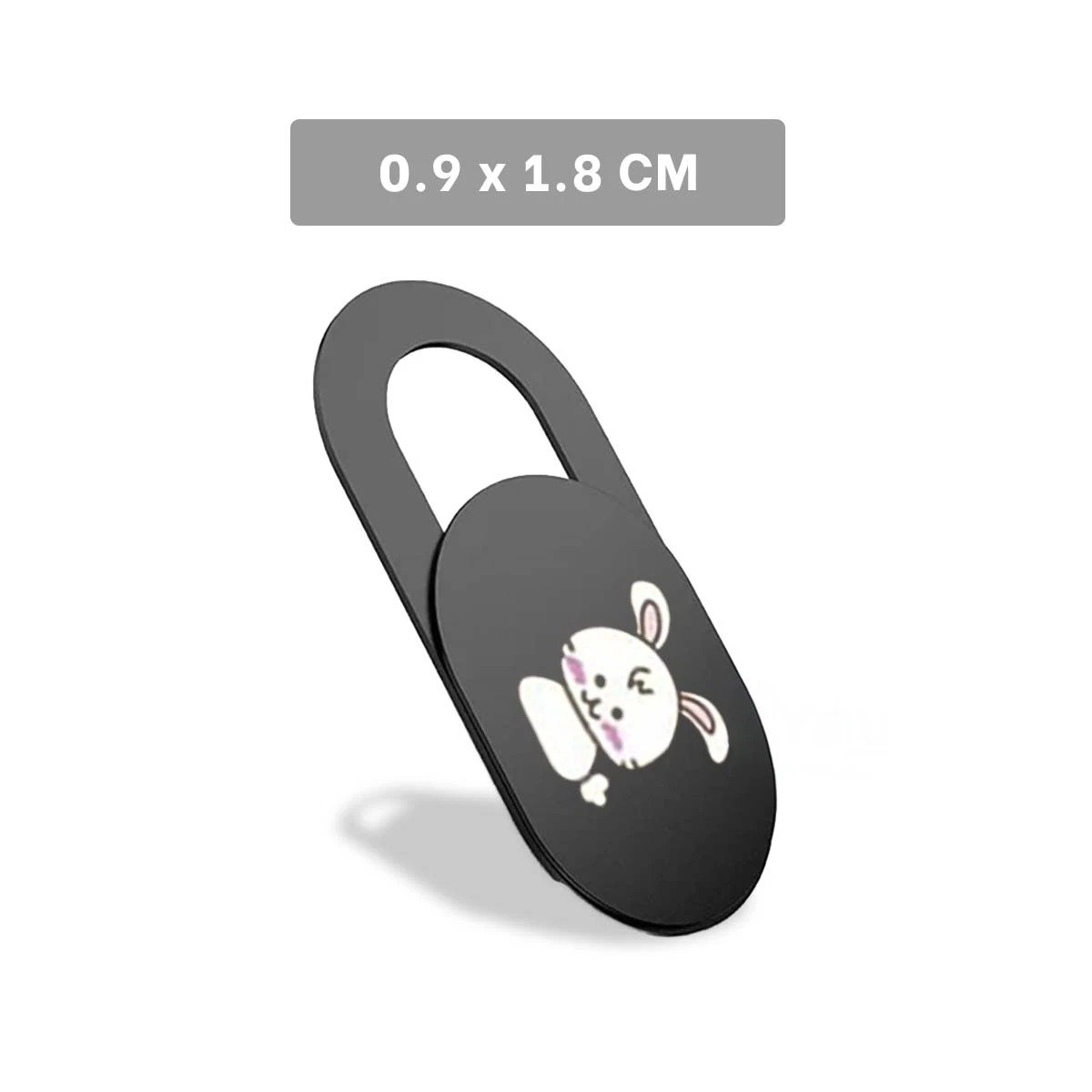 PACK6 BLOQUEADOR DE LENTE CON ANIMALITOS DE NEGRO PARA COMPUTADORA Y CELULAR Y+REGALO STICKER - 5