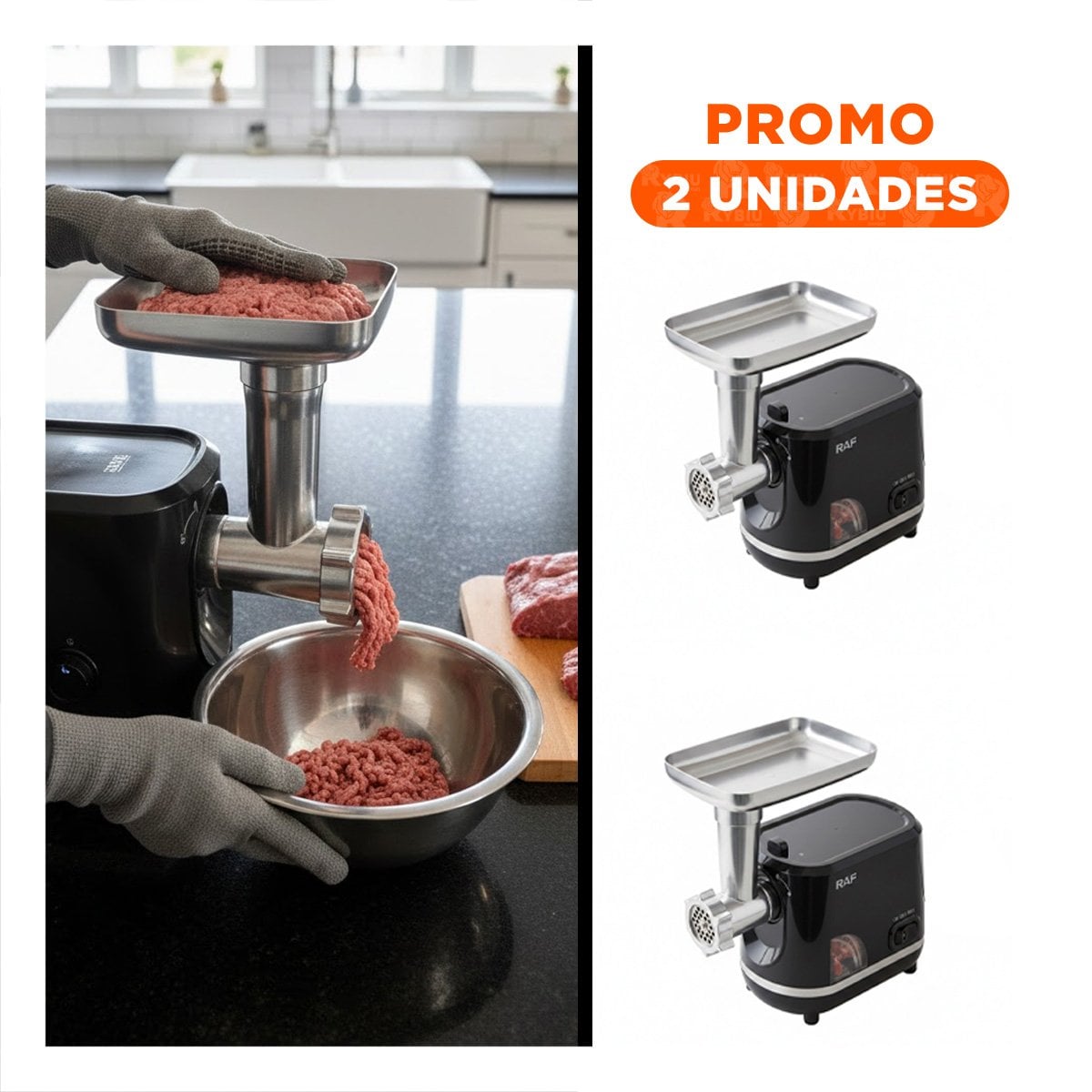 PACK2 PICATODO DE MOTOR DE ALTA VELOCIDAD NEGRO PARA DIVERSOS CORTES DE GRASA - 1