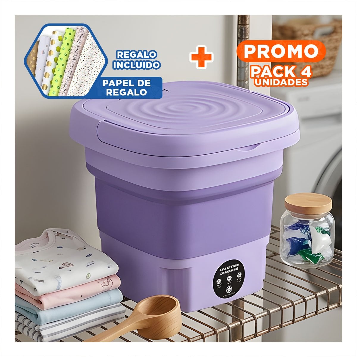PACK4 APARATO DE ACERO INOXIDABLE 500ML VERDE Y PLASTICO TURCO PARA REGALAR Y+PAPEL REGALO - 1