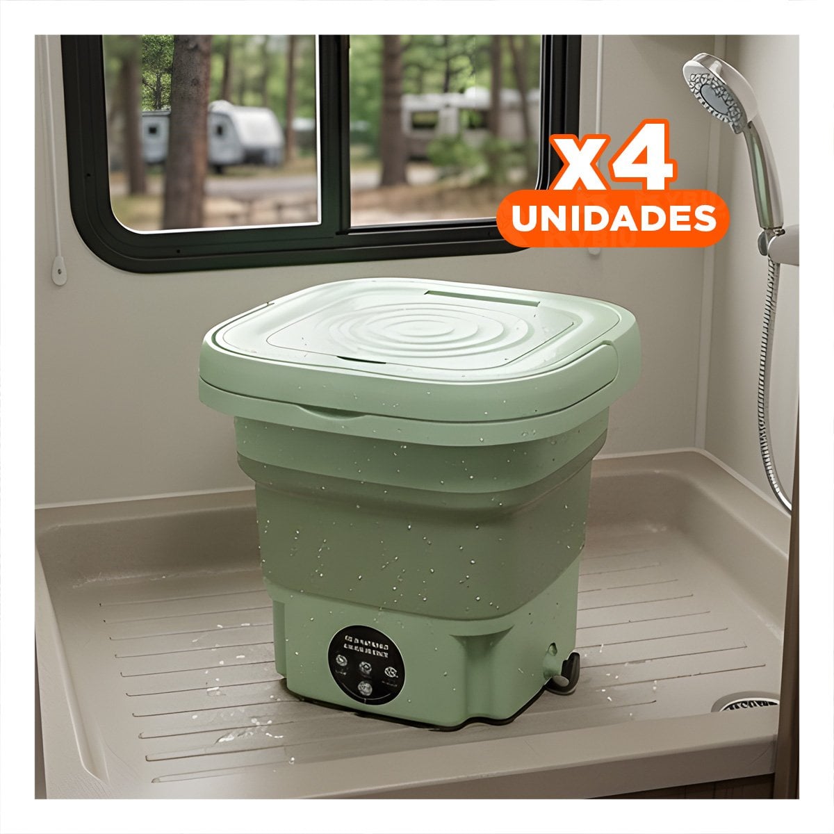 PACK4 MAQUINA VERDE 500ML DE ACERO INOXIDABLE Y PLASTICO TURCO PARA OFICINA - 1