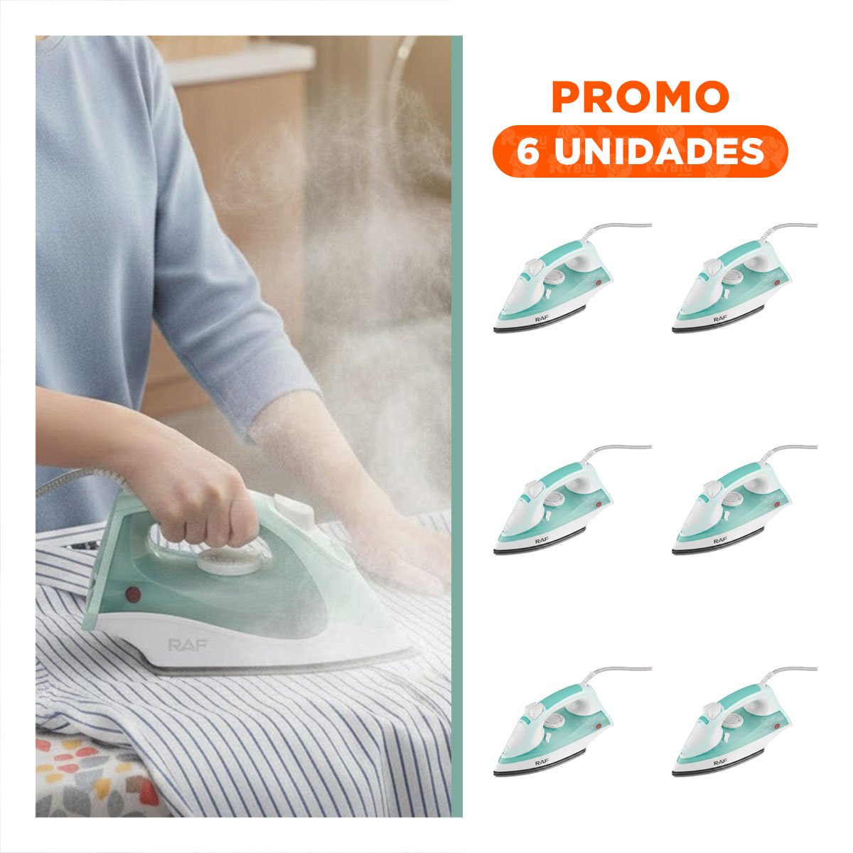 PACK6 EQUIPO 500ML VERDE TURCO DE ACERO INOXIDABLE Y PLASTICO PARA SU CASA - 1
