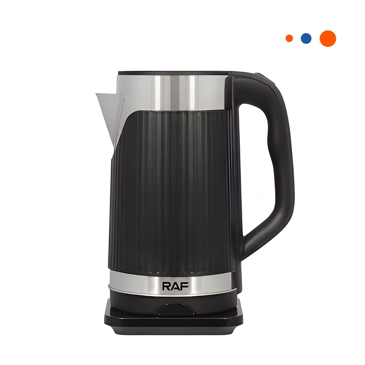 PACK4 CALENTADOR ELECTRICO DE AGUA 3.5L NEGRO DE ACERO Y ABS PARA CAFE YPAPEL REGALO - 3