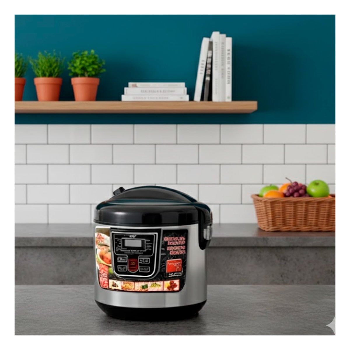 PACK2 ROBOT MULTIFUNCION DE COCINA 5L CON 12 FUNCIONES DE COLOR PLOMO Y NEGRO - 2