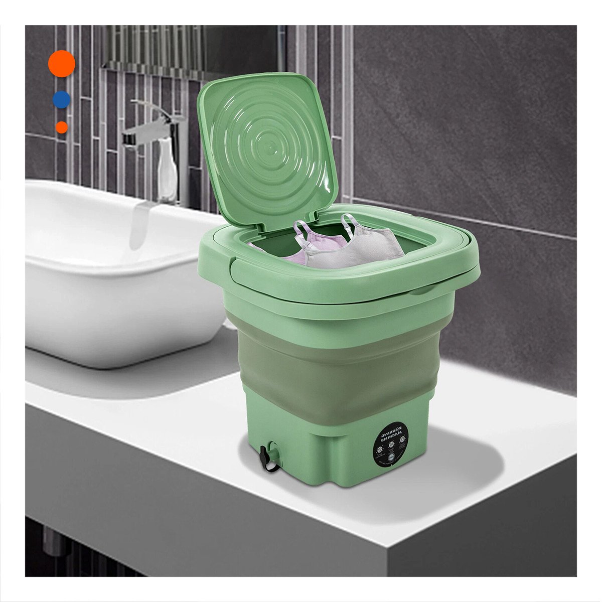 MAQUINA TURCA DE PLASTICO Y ACERO INOXIDABLE 500ML VERDE PARA COMPARTIR Y+LIGAS REGALO - 2