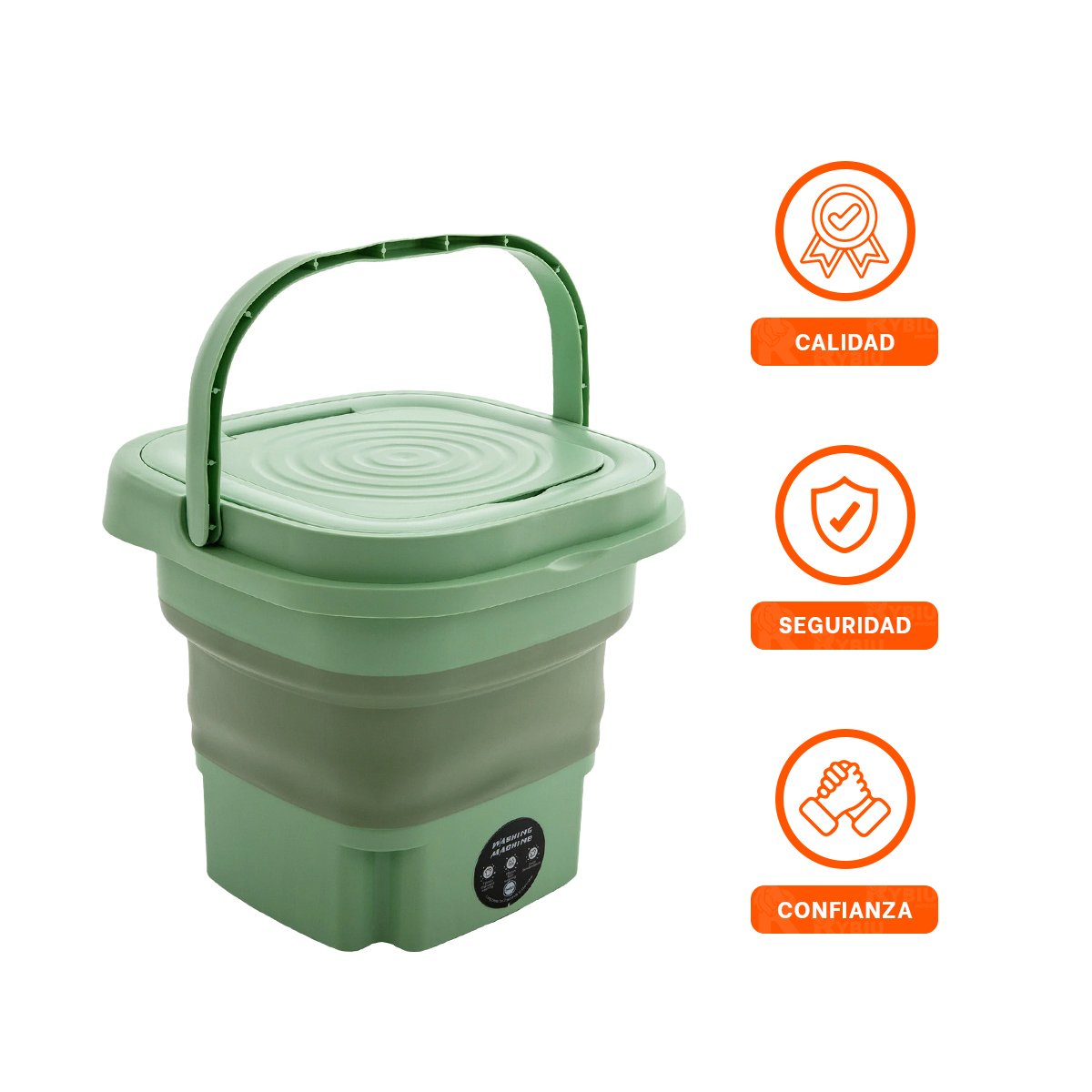MAQUINA TURCA DE PLASTICO Y ACERO INOXIDABLE 500ML VERDE PARA COMPARTIR Y+LIGAS REGALO - 3