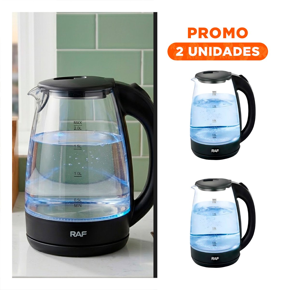 PACK2 DISPOSITIVO PARA CAFE TURCO VERDE 500ML EN PLASTICO Y ACERO INOXIDABLE - 1