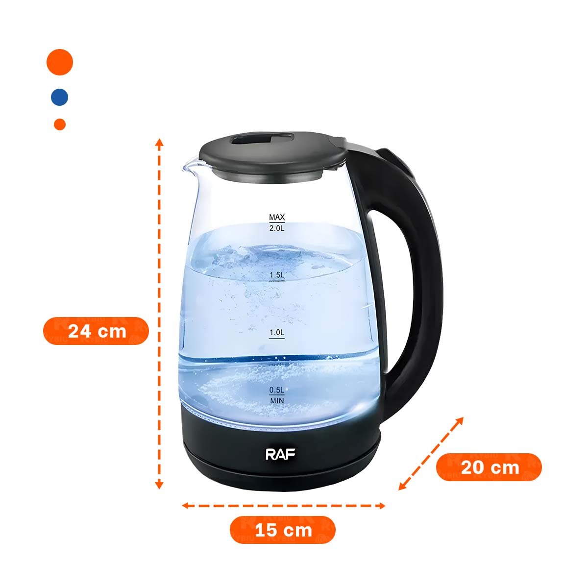 PACK2 DISPOSITIVO PARA CAFE TURCO VERDE 500ML EN PLASTICO Y ACERO INOXIDABLE - 4